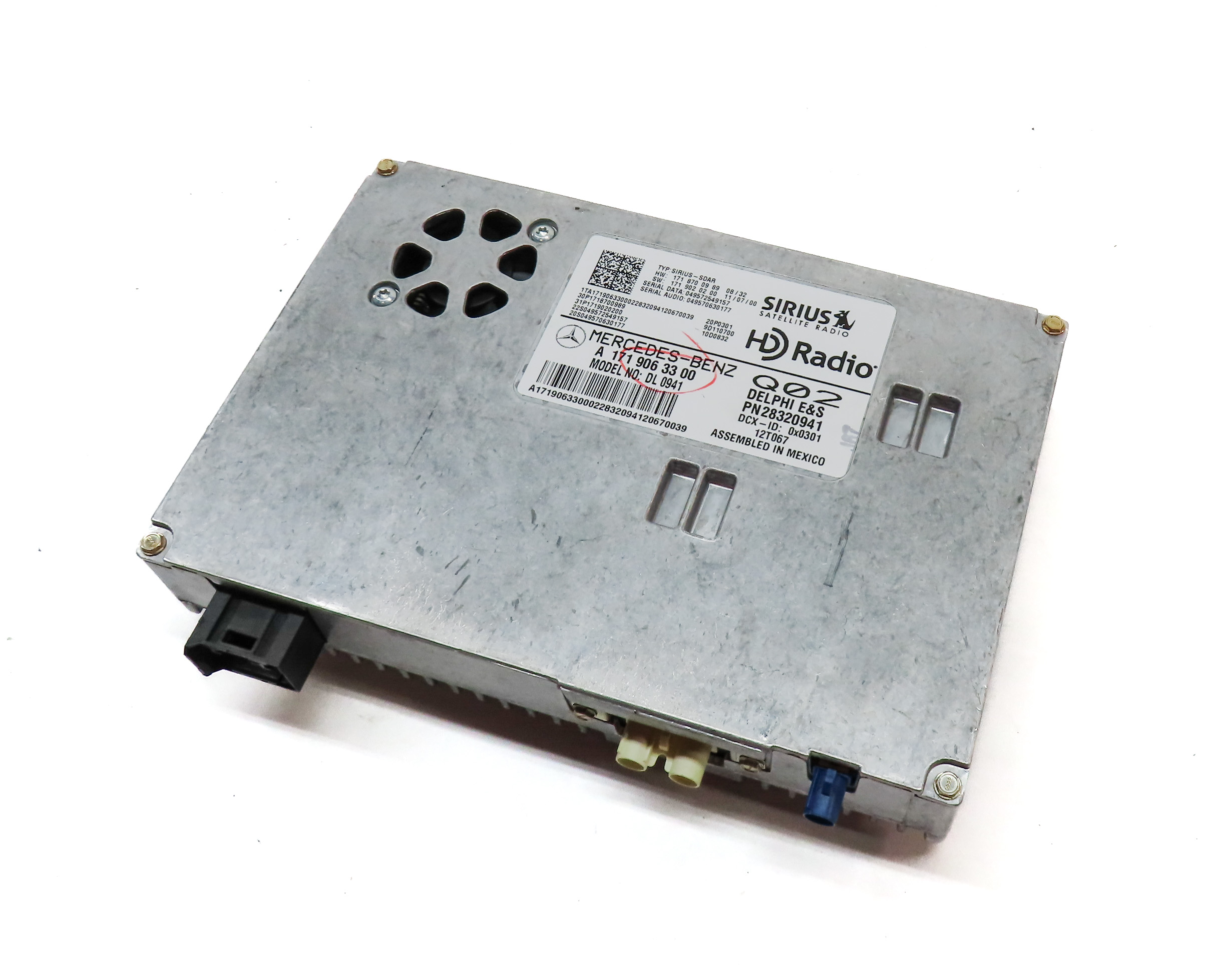 2012 MERCEDES GL350 (X164) SIRIUS SATELLITE RADIO CONTROL MODULE — exact item pictured